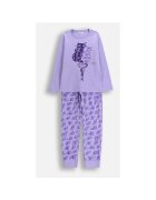 Coccodrillo Pijama lunga din bumbac cu imprimeu cu pisici