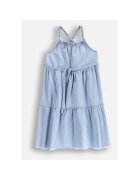 Coccodrillo Rochie din chambray cu terminatie franjurata -
