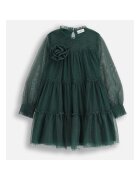 Coccodrillo Rochie din tul cu brosa detasabila