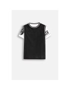 Coccodrillo Tricou sport copii - poliester - alb/negru