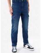 COLIN'S Blugi cargo cu croiala conica 071 Willy - Albastru inchis