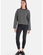 COLIN'S Blugi crop cu model cu 5 buzunare - Gri inchis