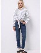COLIN'S Blugi crop cu talie inalta - Bleumarin