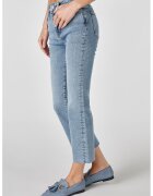 COLIN'S Blugi crop cu talie medie - Albastru deschis