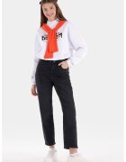 COLIN'S Blugi crop mom fit - Negru