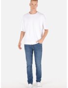 COLIN'S Blugi cu croiala dreapta si aspect decolorat - Albastru