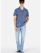 COLIN'S Blugi cu croiala dreapta si aspect decolorat Karl - Alb/Albastru pastel