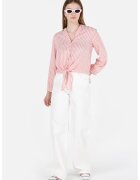 COLIN'S Blugi relaxed fit cu talie inalta - Alb