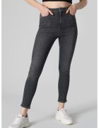 COLIN'S Blugi slim fit cu talie inalta - Gri antracit