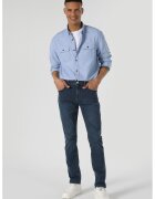 COLIN'S Blugi slim fit cu talie medie - Albastru melange