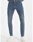 COLIN'S Blugi slim fit cu talie medie - Albastru prafuit