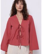 COLIN'S Bluza cu decolteu in V si snururi - Caramiziu