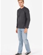 COLIN'S Bluza cu decolteu la baza gatului si fenta cu fermoar - Gri antracit