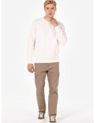COLIN'S Bluza de trening cu decolteu rotund si text - Alb fildes