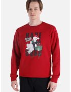 COLIN'S Bluza de trening cu imprimeu grafic - Rosu