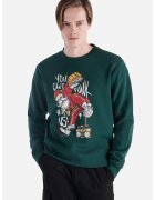 COLIN'S Bluza de trening cu imprimeu grafic - Verde englez