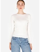 COLIN'S Bluza slim fit cu decolteu barcuta - Alb murdar