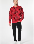 COLIN'S Bluza sport cu imprimeu text - Rosu/Negru