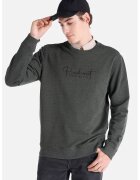 COLIN'S Bluza sport din amestec de bumbac cu imprimeu text - Verde melange