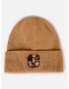 COLIN'S Caciula elastica cu broderie - Maro