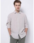 COLIN'S Camasa din in cu guler clasic - Gri