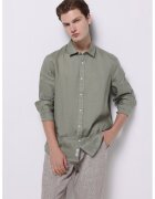 COLIN'S Camasa din in cu guler clasic - Kaki