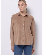 COLIN'S Camasa regular fit de piele intoarsa ecologica - Maro deschis