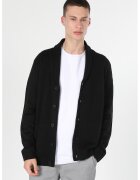 COLIN'S Cardigan slim fit cu guler-sal - Negru