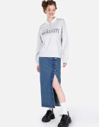 COLIN'S Fusta midi din denim