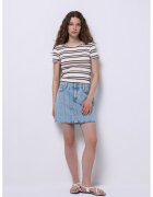 COLIN'S Fusta scurta din denim cu terminatie nefinisata - Albastru deschis