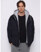COLIN'S Geaca cu guler inalt si model uni - Albastru ultramarin/Gri deschis melange