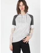 COLIN'S Hanorac din amestec de lana cu design colorblock - Bej/Gri melange