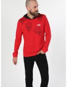 COLIN'S Hanorac regular fit cu imprimeu grafic - Rosu/Negru