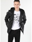 COLIN'S Jacheta biker slim fit de piele ecologica - Negru