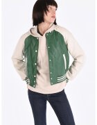 COLIN'S Jacheta bomber cu maneci raglan - Verde/Alb fildes
