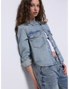 COLIN'S Jacheta-camasa din denim cu nasturi - Albastru lavanda