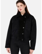 COLIN'S Jacheta crop cu maneci cazute - Negru