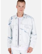 COLIN'S Jacheta din denim cu imprimeu tie-dye - Albastru glaciar