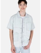 COLIN'S Jacheta din denim cu maneci scurte - Albastru glaciar