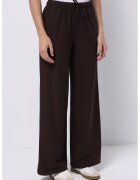 COLIN'S Pantaloni ampli cu snur - Maro inchis