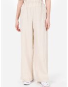 COLIN'S Pantaloni ampli cu talie elastica - Bej deschis