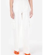 COLIN'S Pantaloni cargo cu croiala ampla si talie inalta - Alb murdar