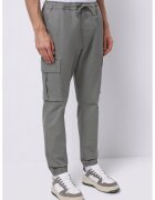 COLIN'S Pantaloni cargo cu snur in talie - Gri inchis