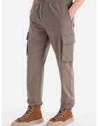 COLIN'S Pantaloni cargo cu talie elastica - Maro taupe
