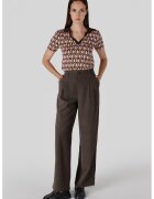 COLIN'S Pantaloni cu talie inalta si detalii plisate - Maro cognac