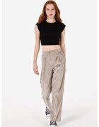 COLIN'S Pantaloni cu talie inalta si pliuri - Maro taupe deschis