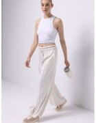 COLIN'S Pantaloni sport relaxed fit cu talie inalta ajustabila - Alb fildes