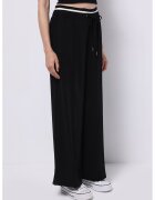 COLIN'S Pantaloni sport relaxed fit cu talie inalta ajustabila - Alb/Negru