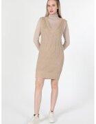 COLIN'S Rochie tricotata fara maneci - Maro camel