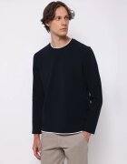 COLIN'S Tricou barbati cu maneca lunga - albastru ocean - bumbac -